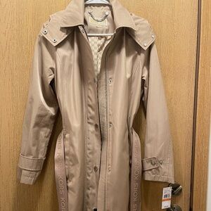 Michael Kors Belted Hooded Coat